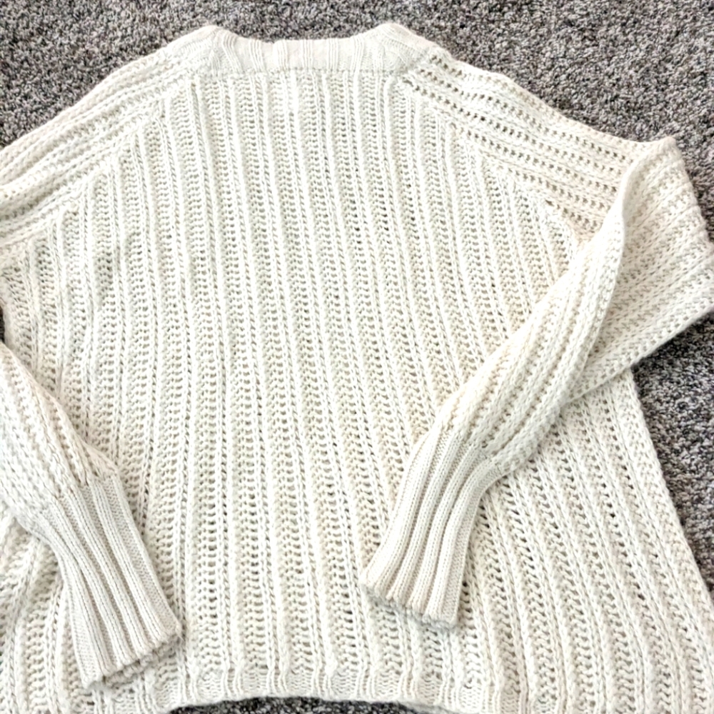 Anine Bing Ivory Knit Sweater- Small